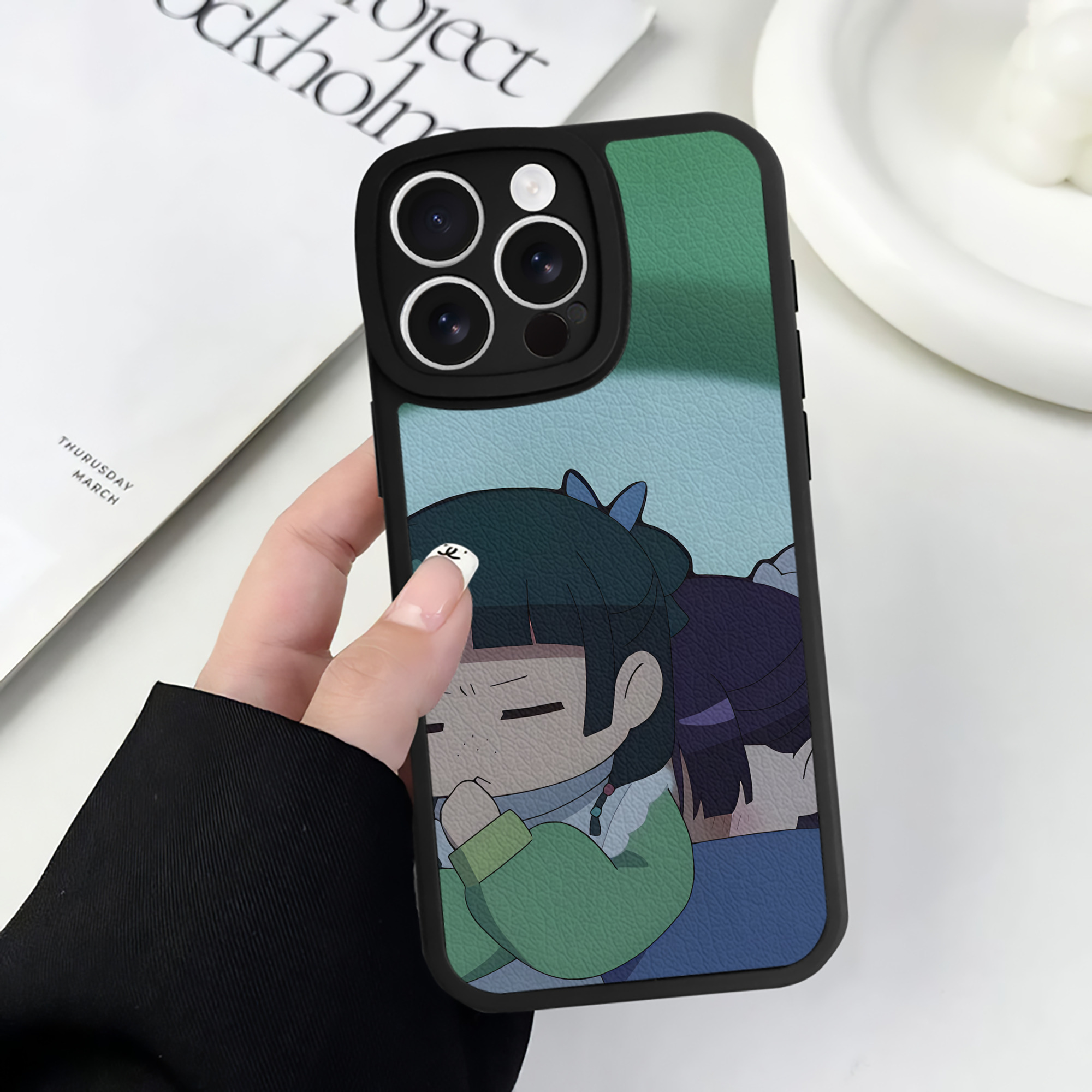 薬屋のひとりごと The Apothecary Diaries 【iPhone 16シリーズ対応】シリコンスマホケース（レザー調） 材質：シリコン